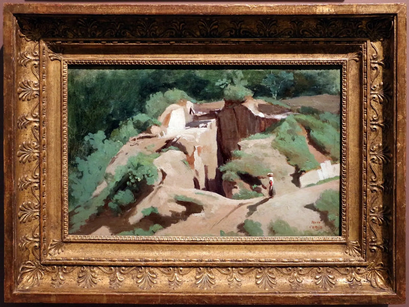 Marino. Un lavatoio - Jean-Baptiste Camille Corot