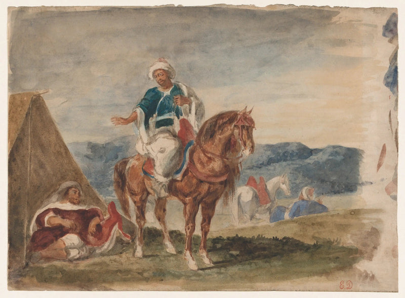 Marocchino a cavallo - Eugène Delacroix
