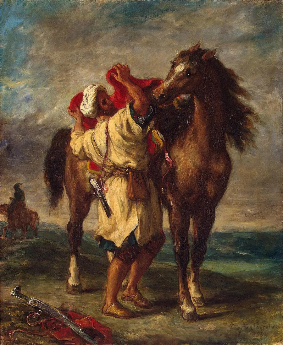 Marocchino che vende il suo cavallo - Eugène Delacroix