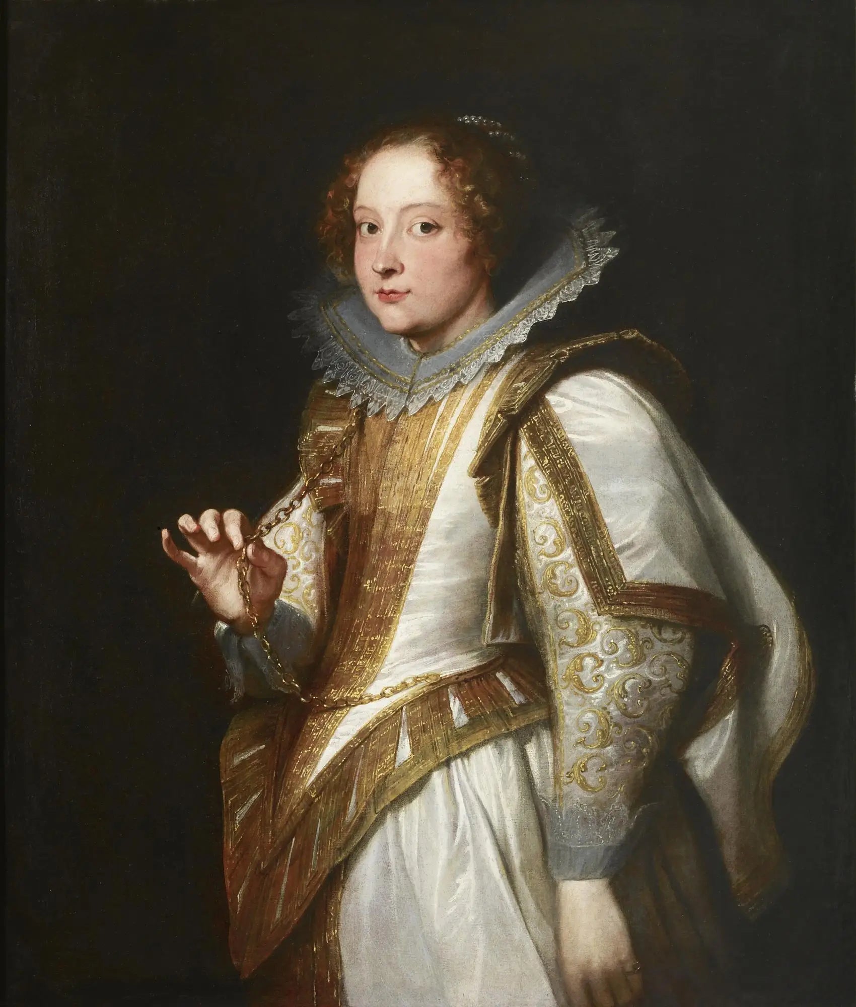 Marquise Giovanna Cattaneo - Antoine van Dyck image 1 copie de tableau peinte à la main