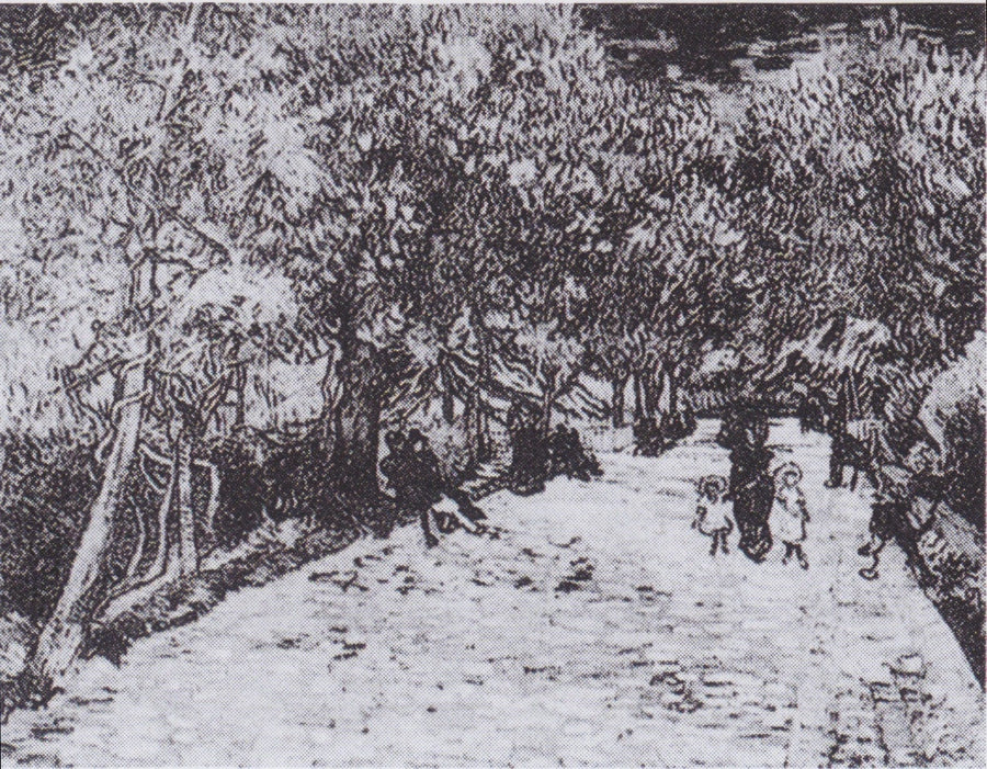 Castagne rosse nel parco pubblico di Arles - Vincent van Gogh