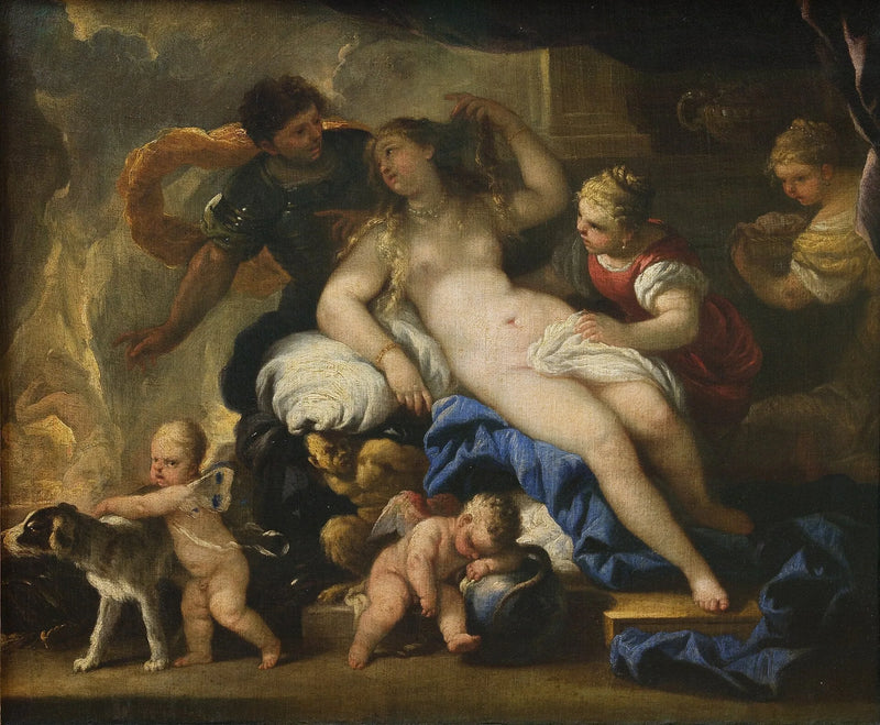 Marte e Venere nella forgia di Vulcano - Luca Giordano