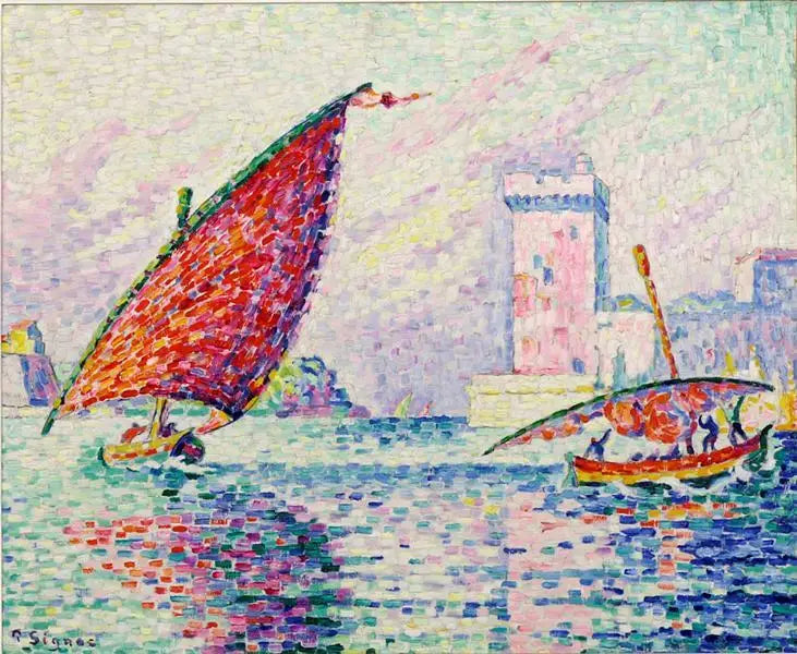 Marsiglia, barche da pesca o il Forte Saint-Jean - Paul Signac