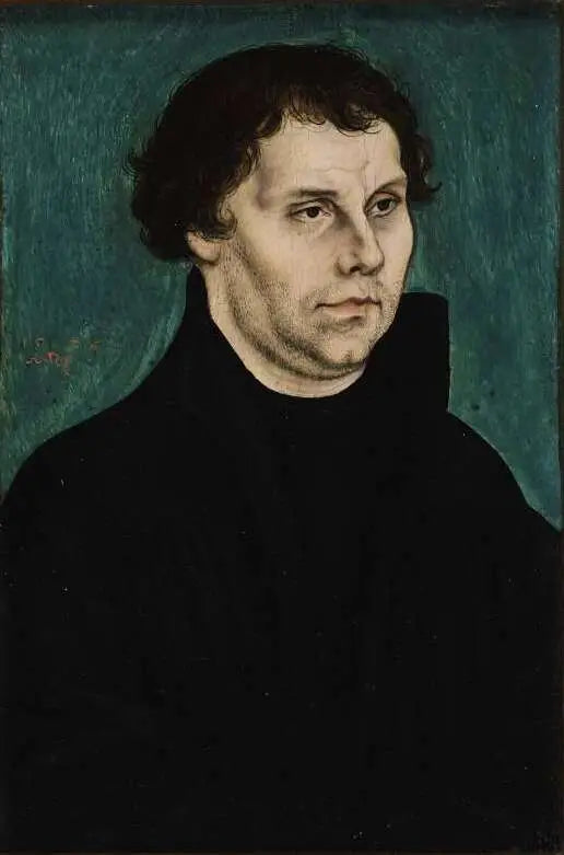Martin Luther, a metà corpo, rivolto a destra - Lucas Cranach il Vecchio