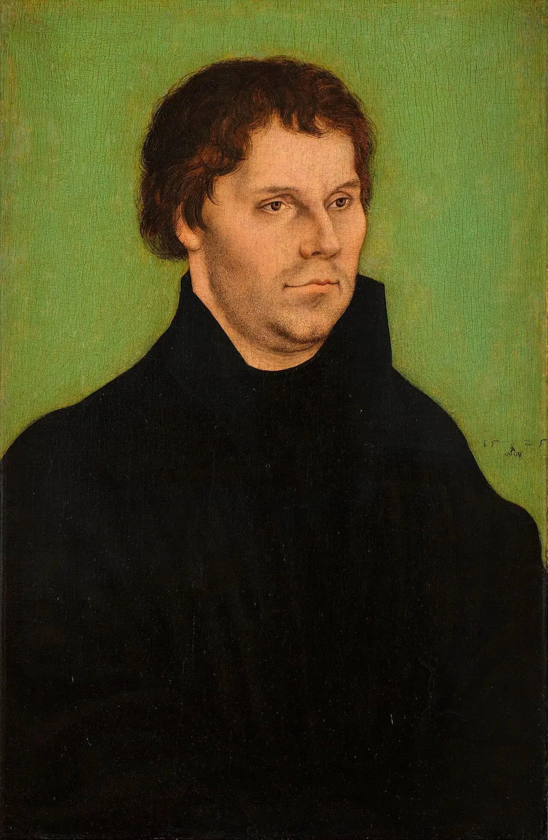 Martin Luther, a metà busto, rivolto a destra - Lucas Cranach il Vecchio