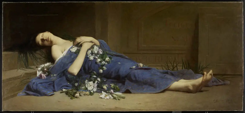 Martire nelle catacombe - Jules-Cyrille Cavé
