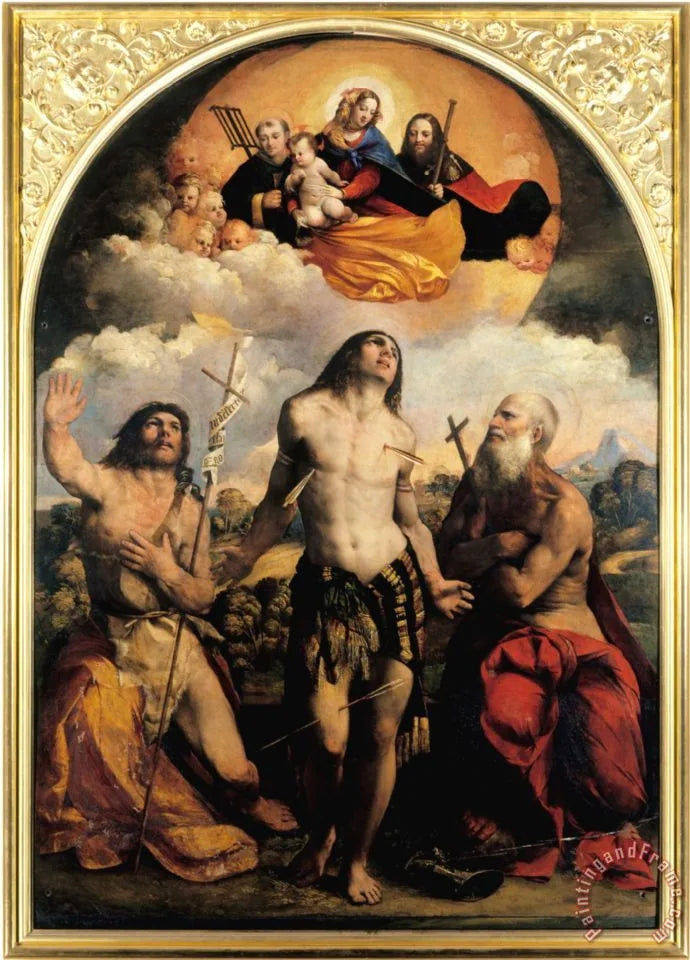 Martyre de saint Sébastien - Dosso Dossi image 1 copie de tableau peinte à la main