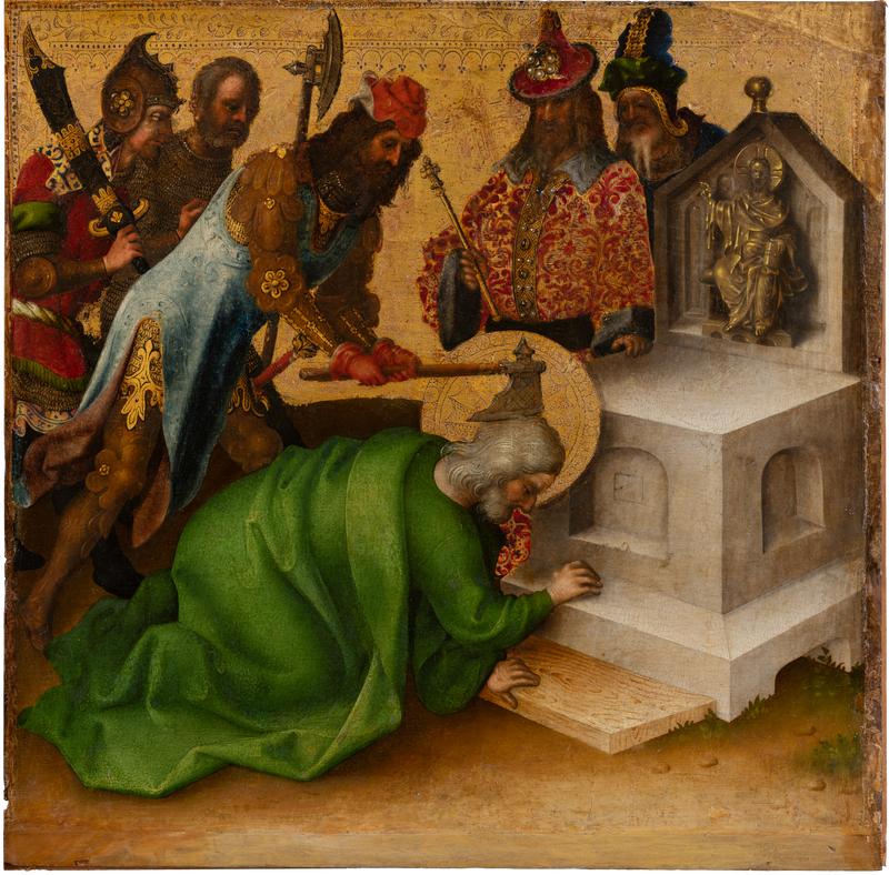Martirio degli Apostoli : Martirio di san Mattia - Stefan Lochner