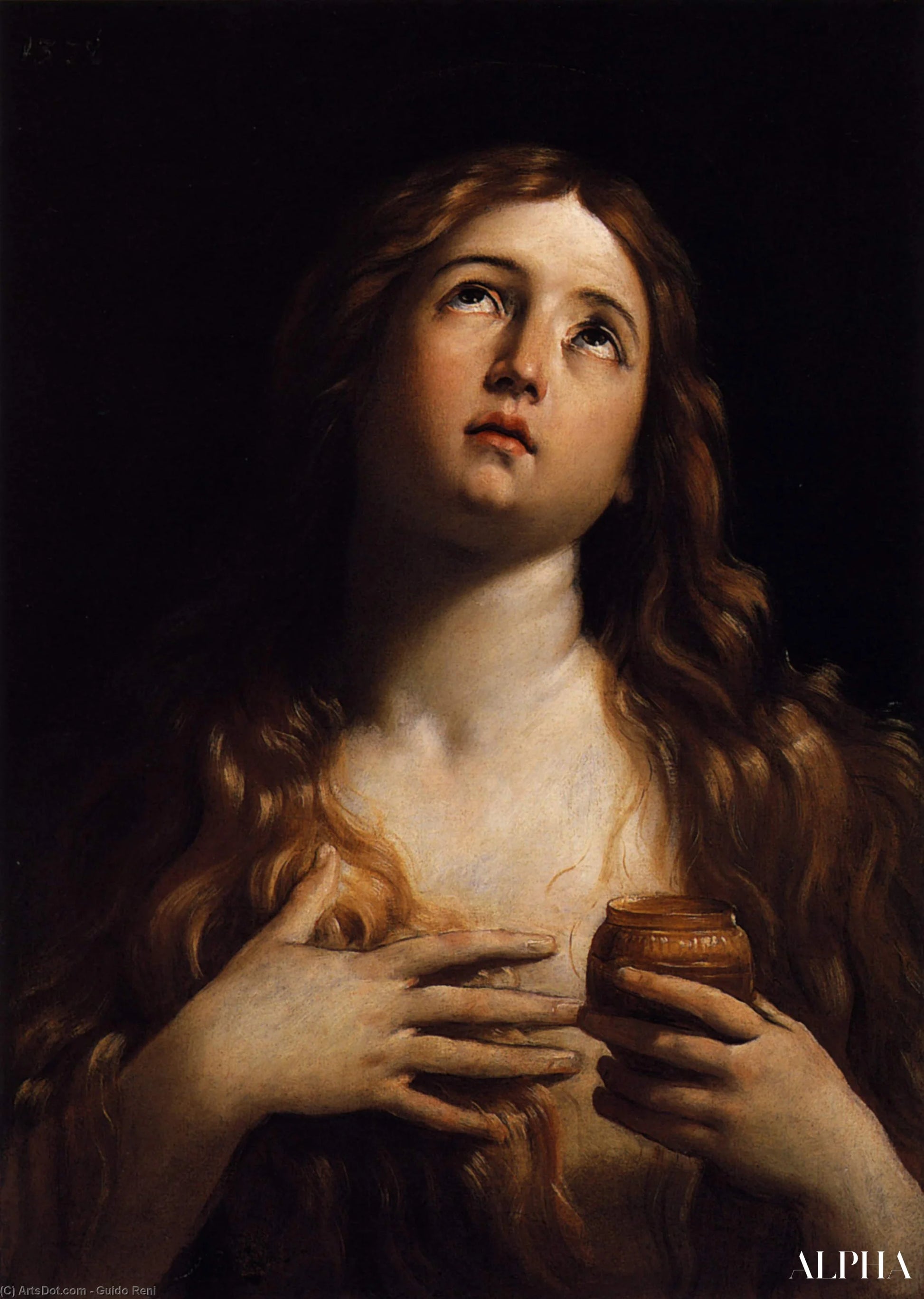 Mary Magdalene - Guido Reni Riproduzioni di dipinti a olio