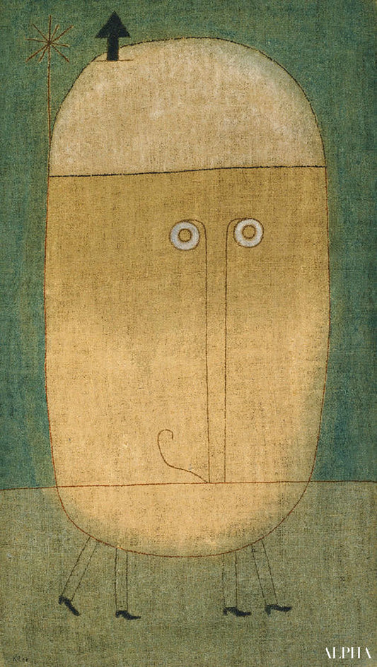 masque de la peur - Paul Klee - Reproductions de tableaux et peintures haut de gamme