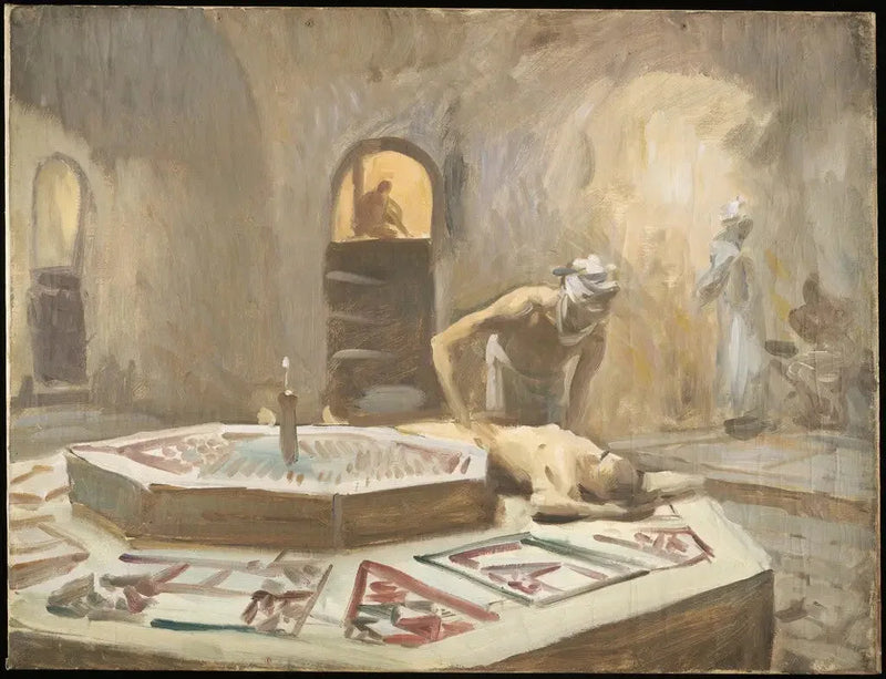 Massaggio in un bagno pubblico - John Singer Sargent