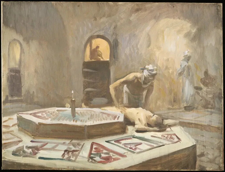 Massaggio in un bagno pubblico - John Singer Sargent