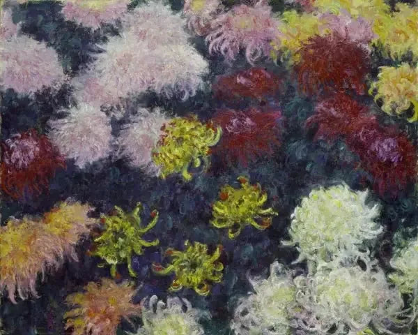 Massiccio di crisantemi - Claude Monet