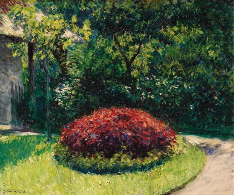 Massiccio di fiori, giardino del Petit Gennevilliers - Gustave Caillebotte