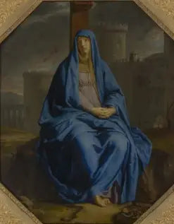 Mater dolorosa ai piedi della Croce - Philippe de Champaigne