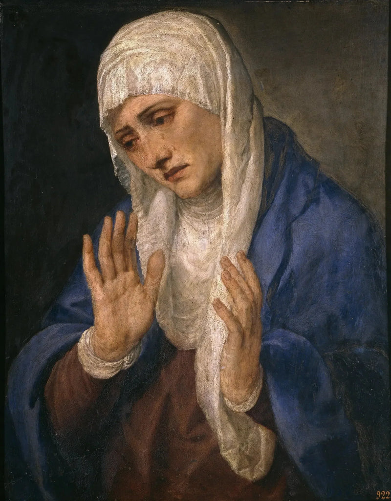 Mater Dolorosa con le mani aperte - Titian