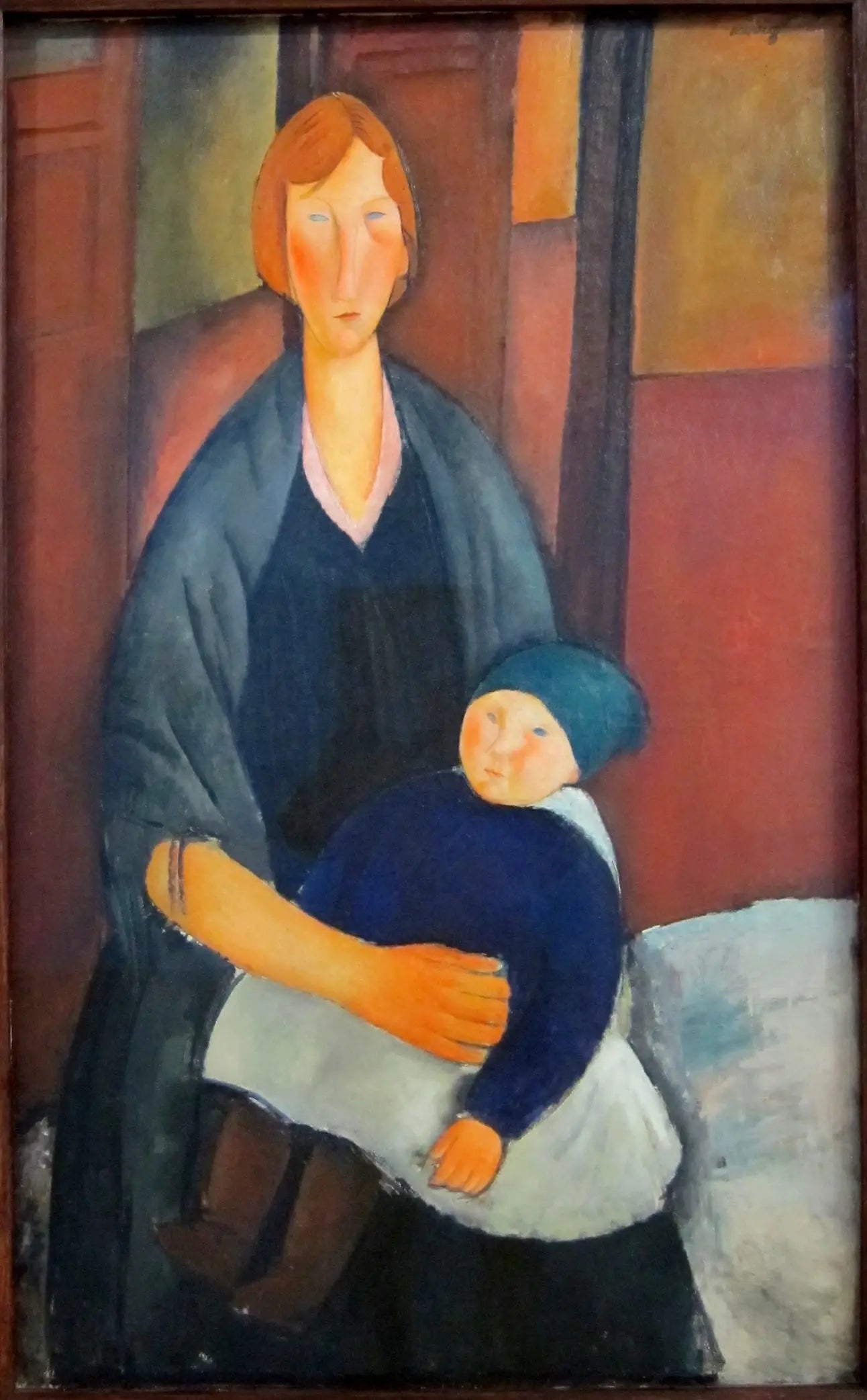 Reproduction du tableau « Maternité - Amedeo Modigliani » par Alpha Reproduction en peinture à l’huile