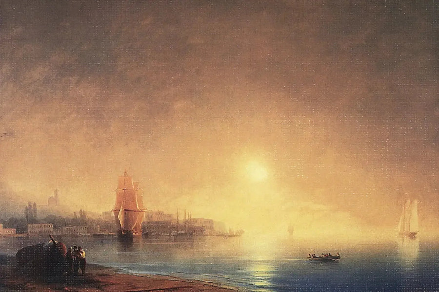 Mattina al bordo della baia - Ivan Aïvazovski