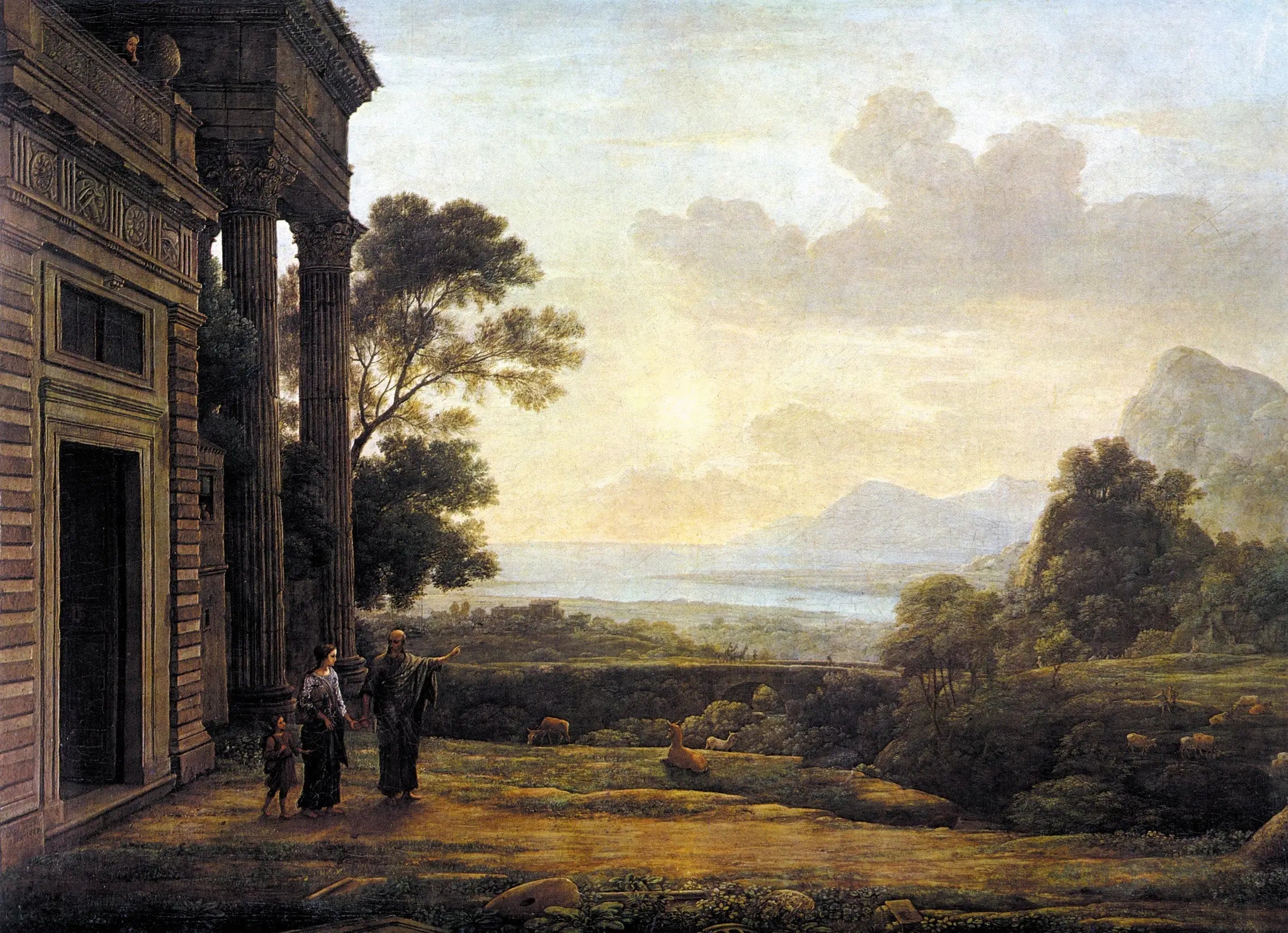 Matin - Claude Lorrain image 1 tableau peint à l’huile sur toile