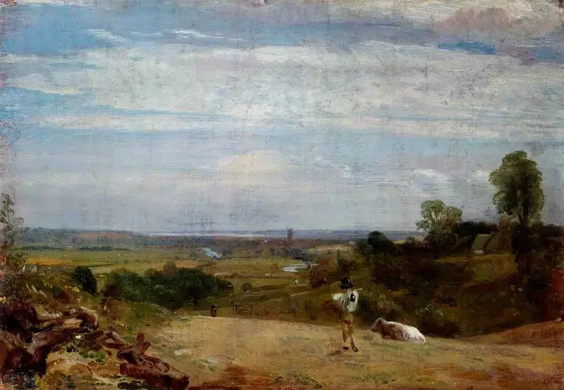 Mattino d'estate : Dedham da Langham - John Constable