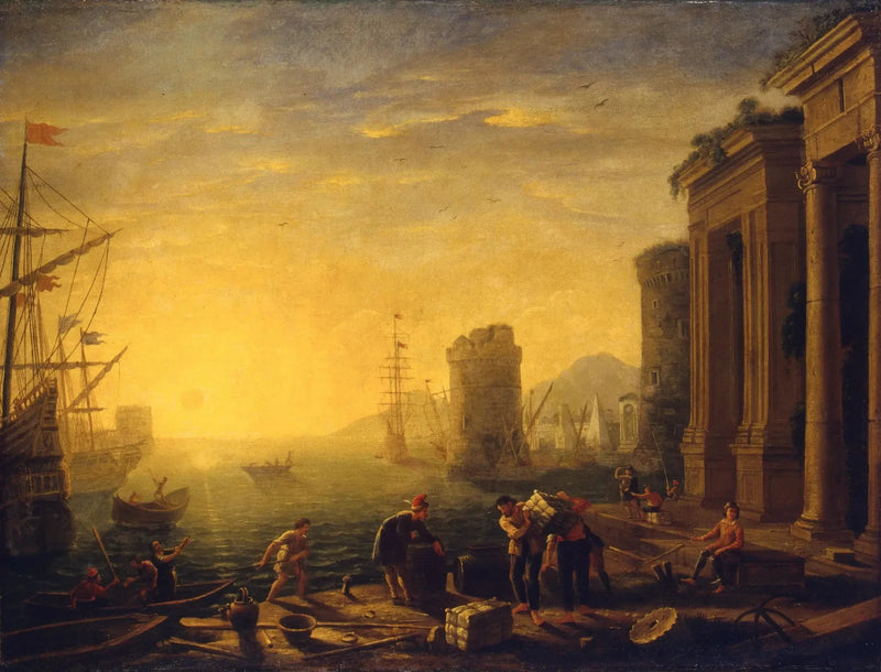 Mattino nel porto - Claude Lorrain