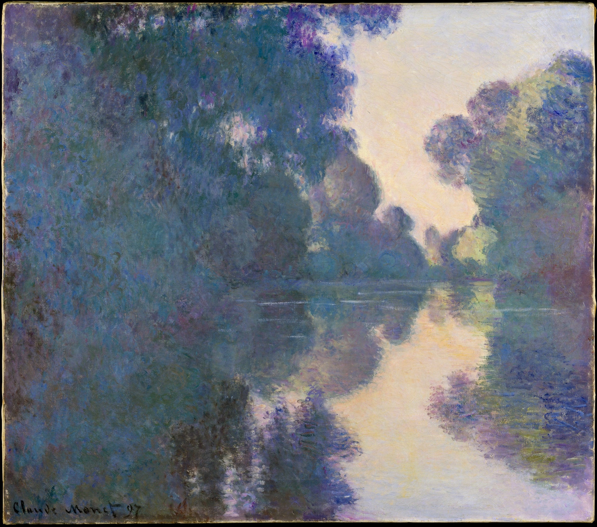 Matin sur la Seine près de Giverny de Claude Monet, 1897 – Metropolitan Museum of Art 56.135.4, Wildenstein 1482