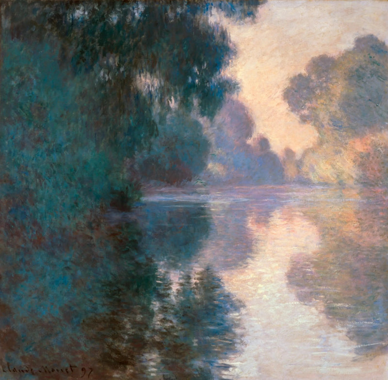 Mattina sulla Senna, Casa Bianca W1485 - Claude Monet