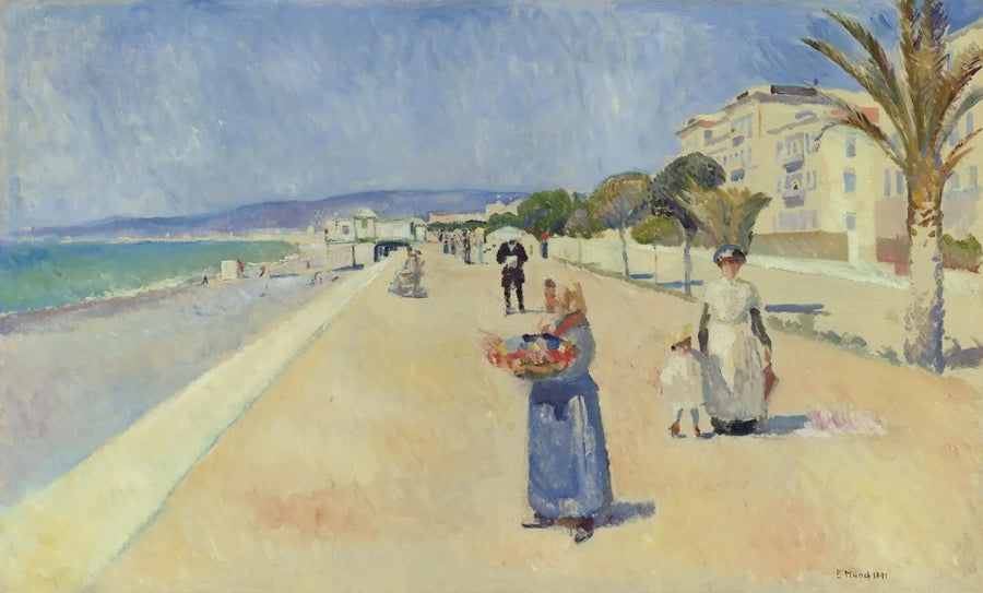 Mattina sulla promenade des Anglais - Edvard Munch