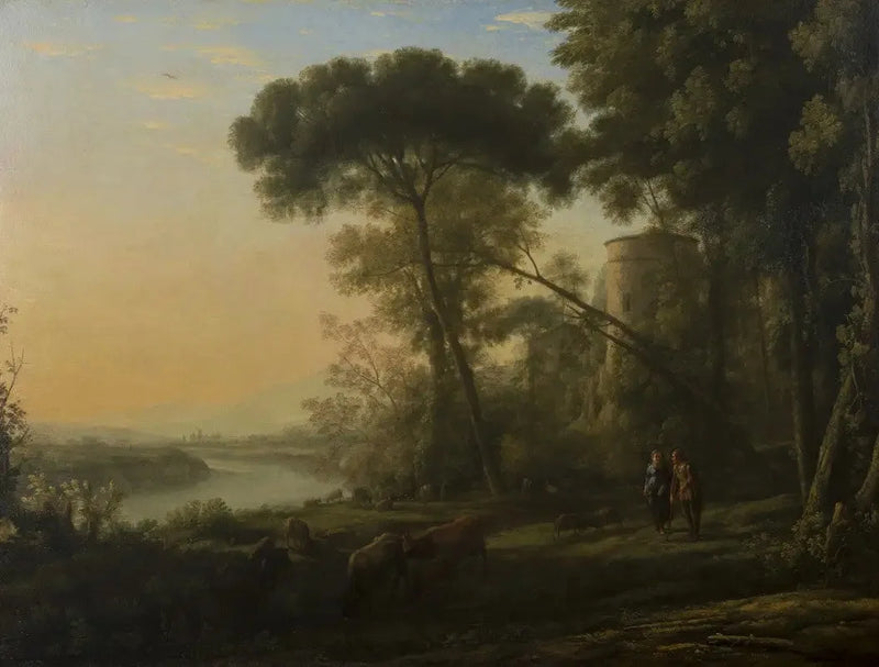 Mattino: Un paesaggio boscoso - Claude Lorrain
