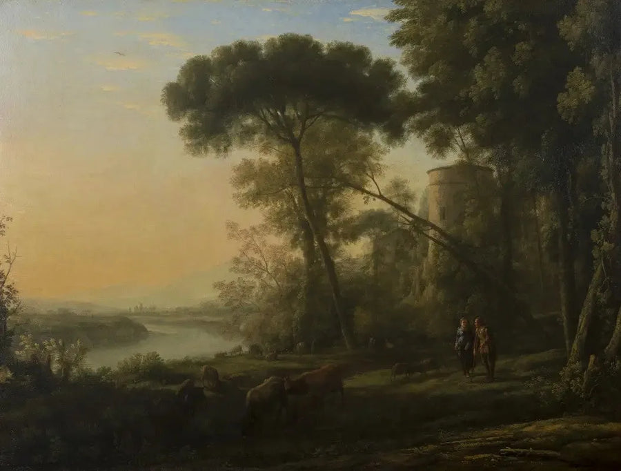 Mattino: Un paesaggio boscoso - Claude Lorrain