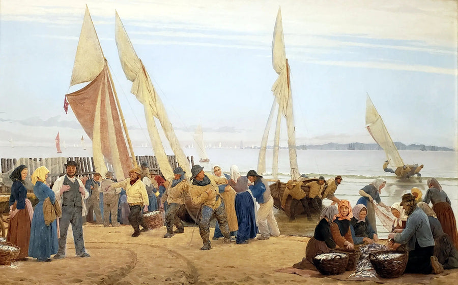Mattinata a Hornbæk. I pescatori tornano - Peder Severin Krøyer