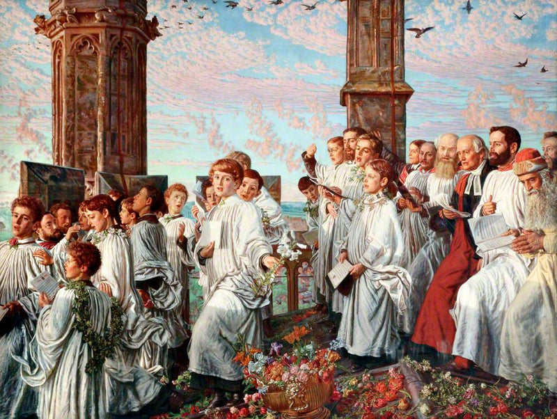 Mattinata di maggio sulla torre di La Madeleine - William Holman Hunt