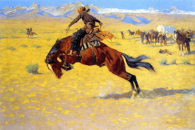 Mattinata fredda sulla spiaggia - Frederic Remington