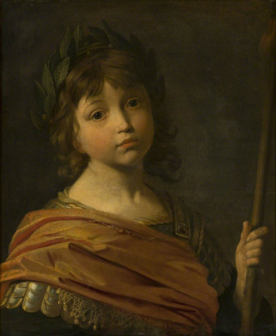 Maurice, principe palatino (1621–1652) bambino, en Mars - Gerrit van Honthorst