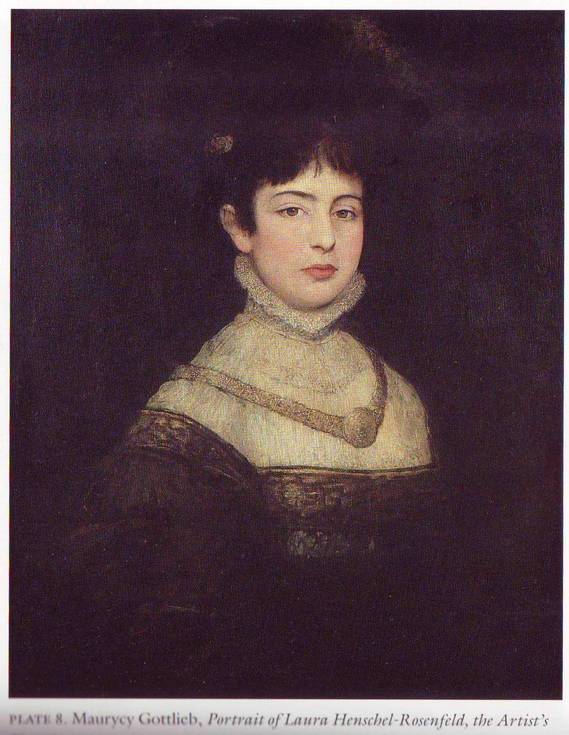 Portrait de Laura Rosenfeld - Maurycy Gottlieb