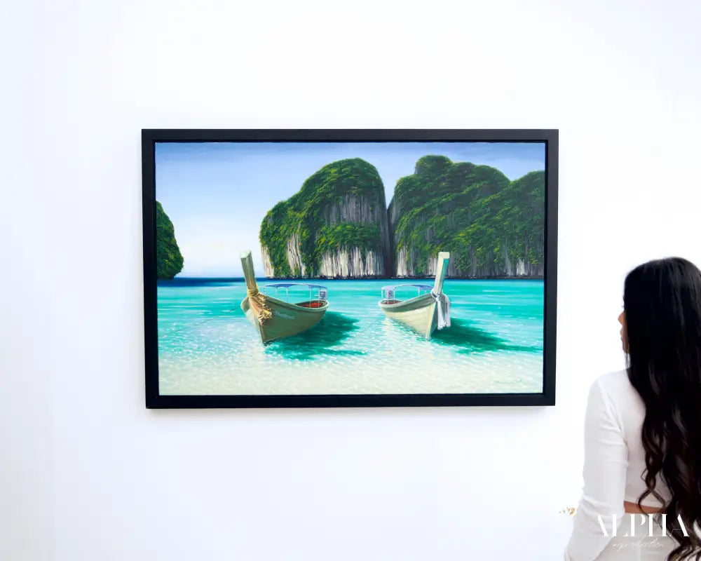 Maya Bay - Kampon | 120 X 75 cm Reproductions de tableaux à la peinture à l’huile