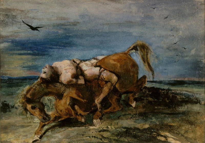 Mazeppa sul cavallo morente - Eugène Delacroix