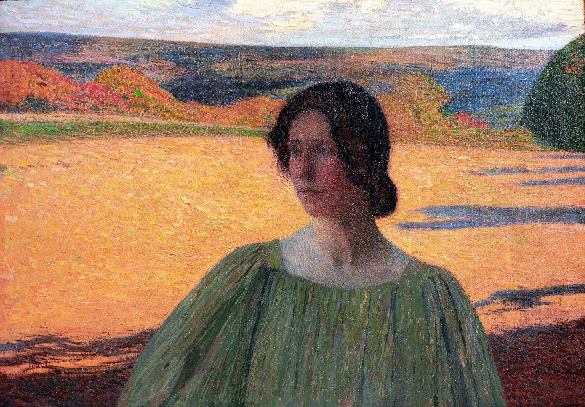 Méditation - Henri-Jean Guillaume Martin image 1 reproduction artisanale de tableau
