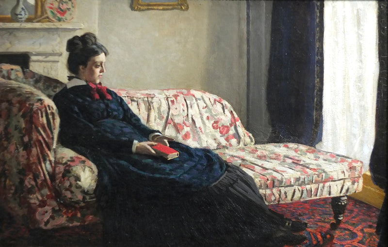 Meditazione Madame Monet sul divano W163 - Claude Monet
