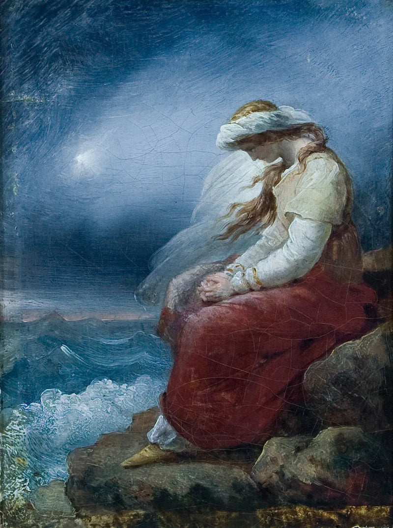 Médora sullo scoglio - Ary Scheffer