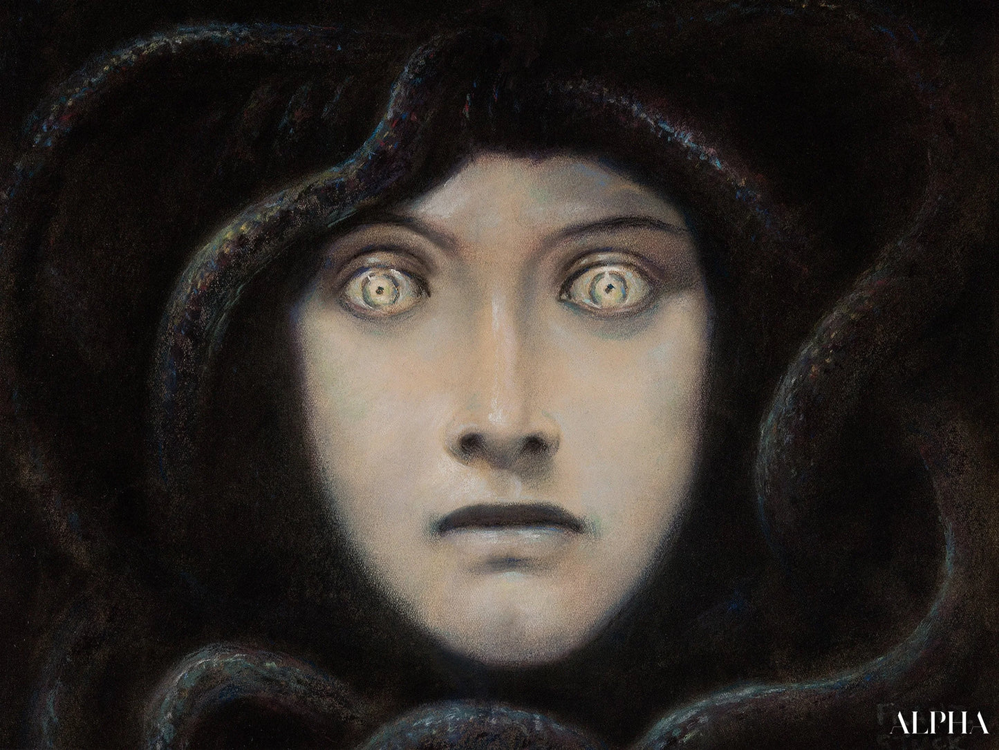 Medusa - Franz von Stuck Riproduzioni di quadri a olio