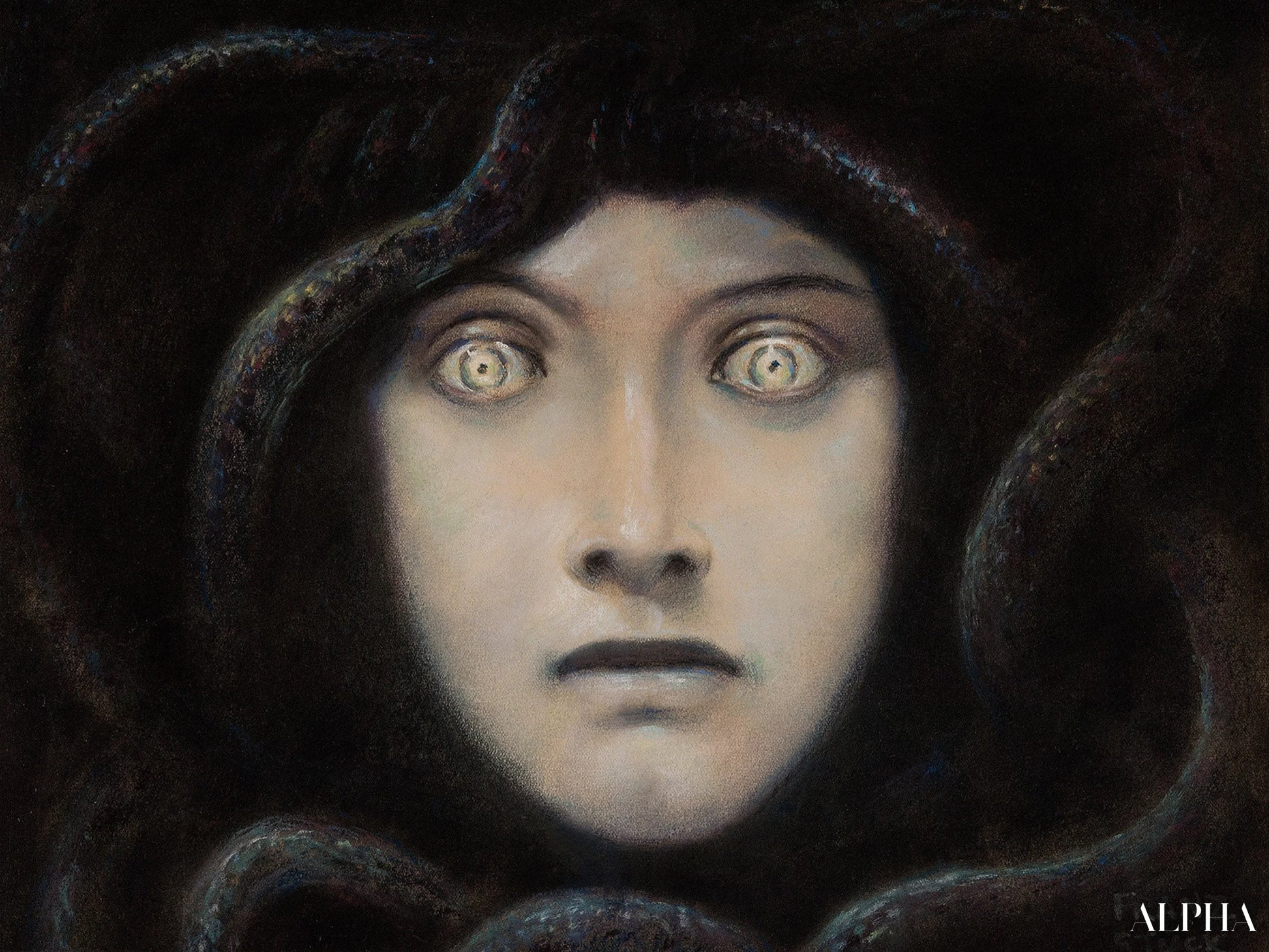 Medusa - Franz von Stuck Riproduzioni di quadri a olio