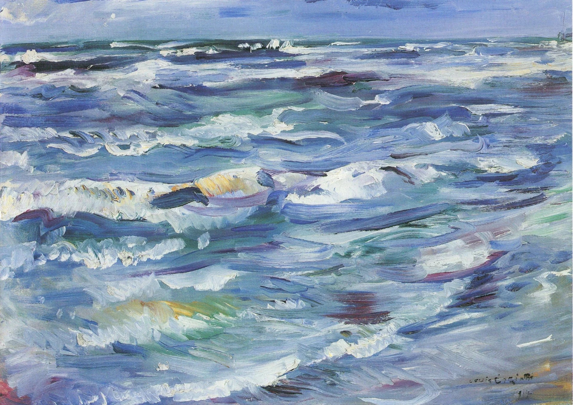 Meer bei La Spezia - Lovis Corinth image 1 copie de tableau peinte à la main