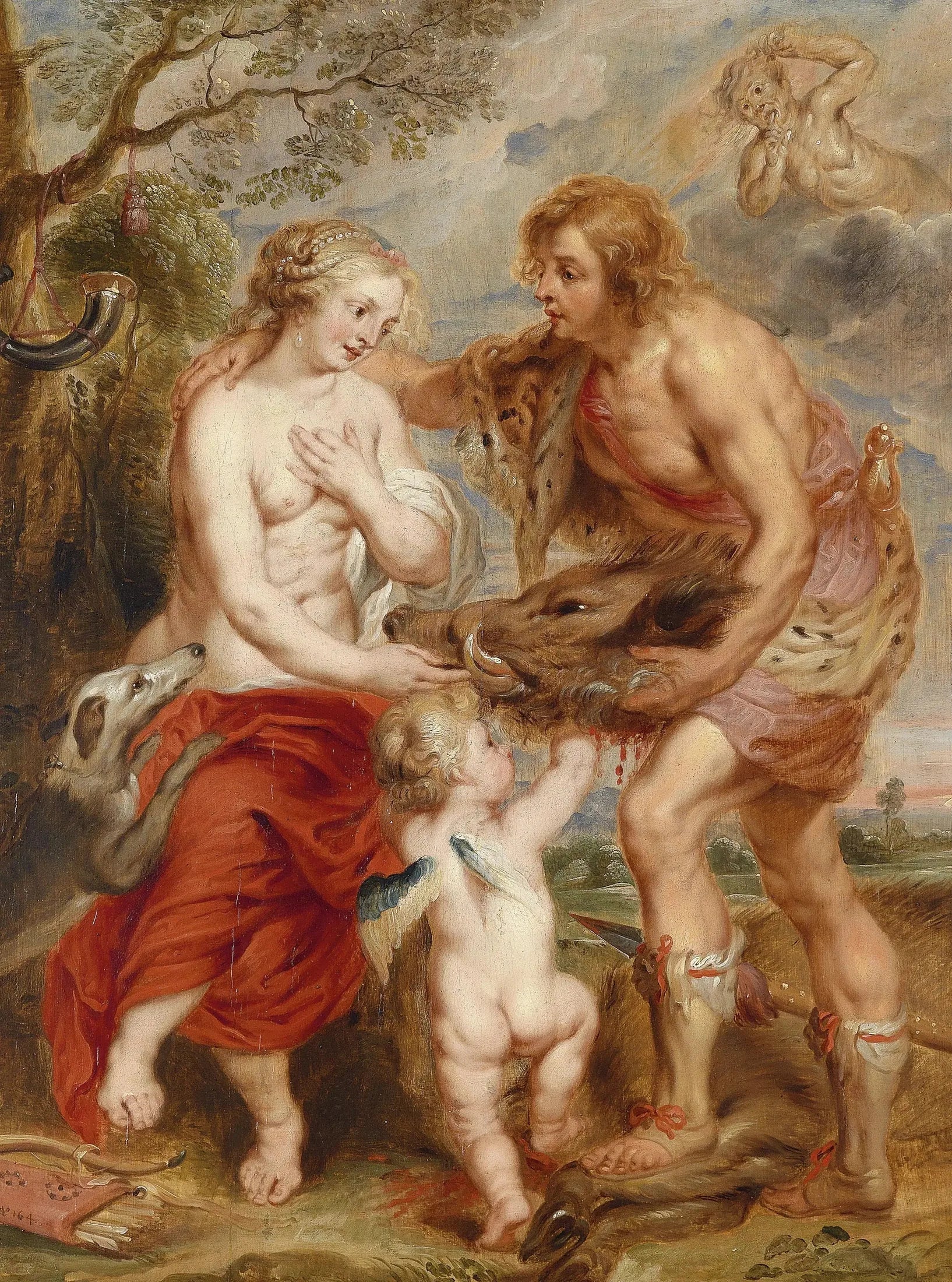 Méléagre présentant à Atalante la tête du sanglier de Calydon vers 1640 - Peter Paul Rubens - Alpha Reproduction