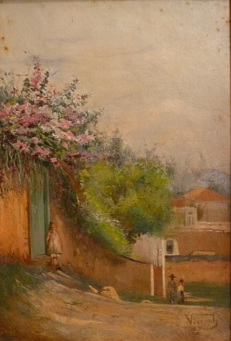 Menina no port��o - Eliseu Visconti