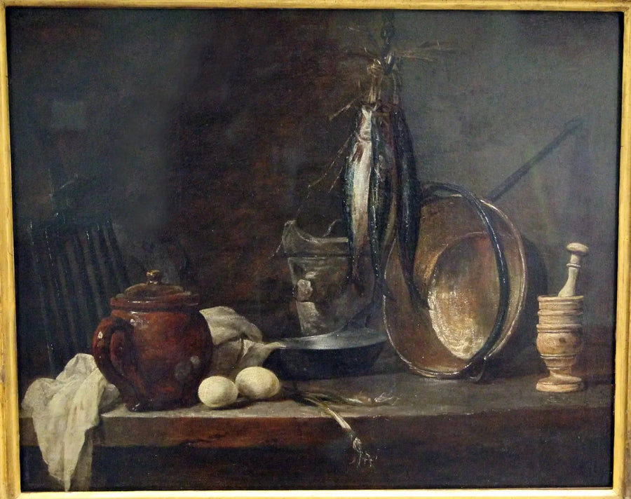 Menu di magro e utensili da cucina - Jean Siméon Chardin