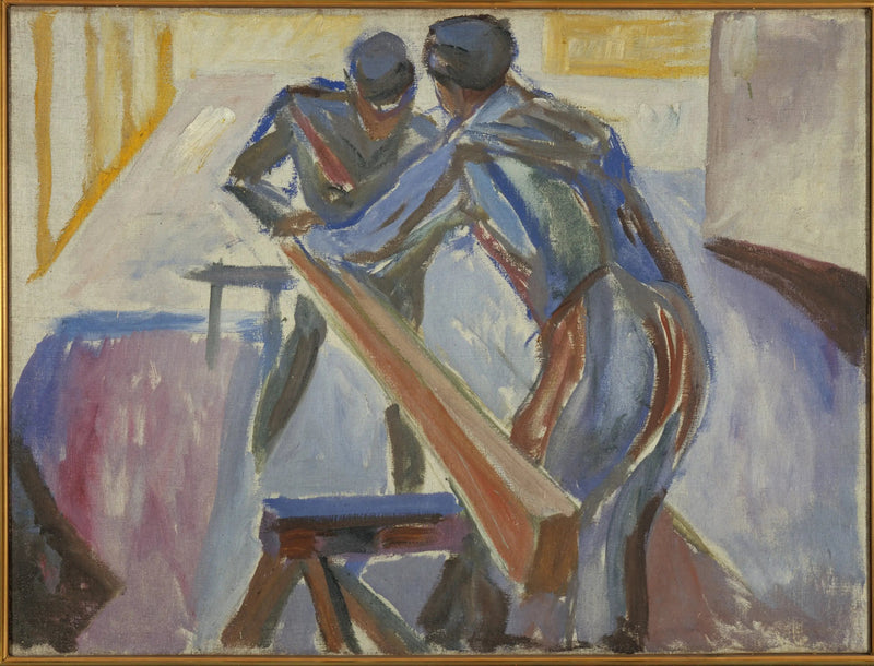 Falegnami nell'officina - Edvard Munch