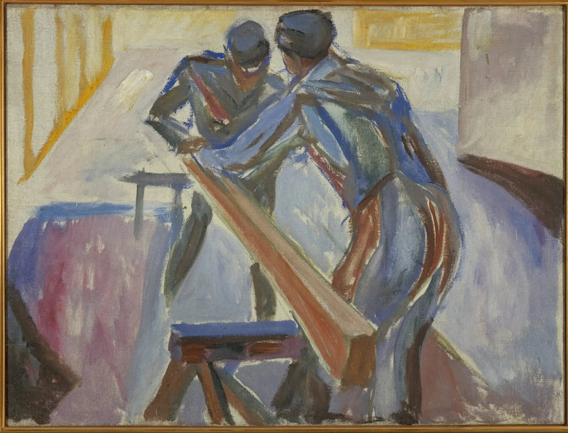 Falegnami nell'officina - Edvard Munch