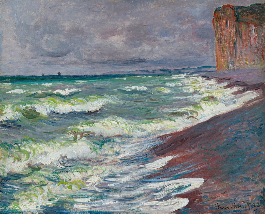 Mare agitato a Pourville - Claude Monet