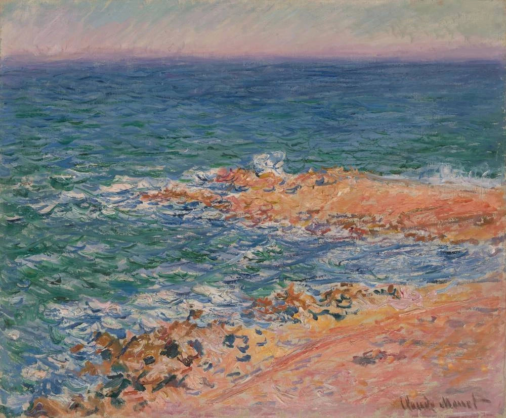 La Mer à Antibes W1183 par Claude Monet, Von der Heydt Museum